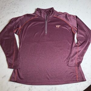 Virginia Tech VT Hokies 1/4 Zip Pullover – Women’s L